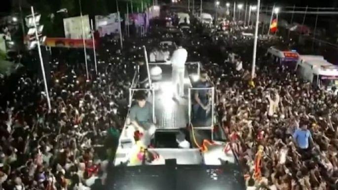 Estampida en mitin del popular actor Vijay deja 36 muertos y 40 heridos en India (Video)