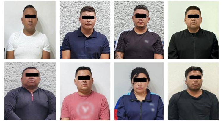 Detienen a ocho personas por secuestro exprés y extorsión; tres son policías de la CDMX