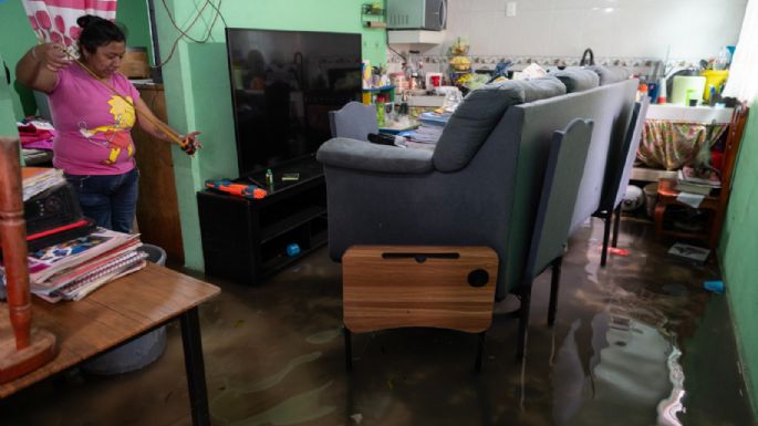 Claman por ayuda tras inundaciones en Santa María Aztahuacán, Iztapalapa (Video)