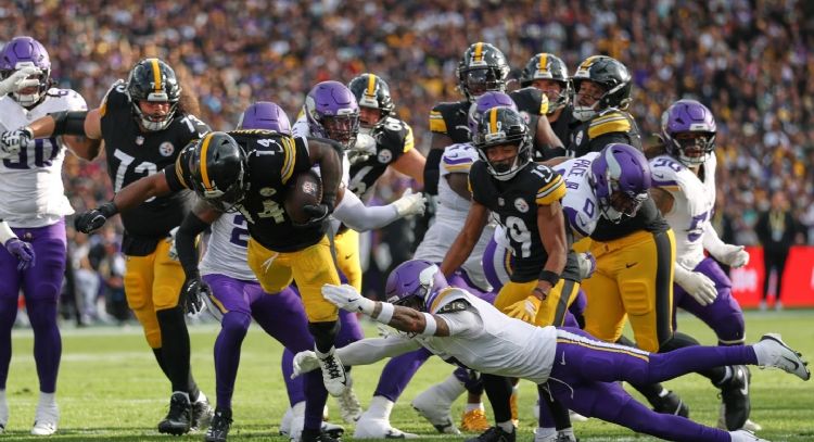 Los Steelers ganan 24-21 a los Vikings en el primer partido en la historia de la NFL en Irlanda