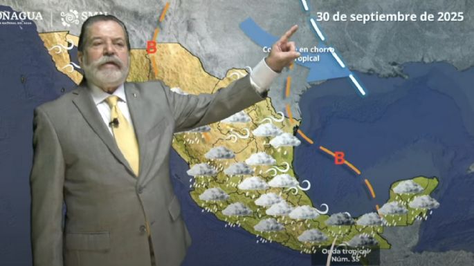 Onda tropical 35 provocará chubascos y lluvias intensas el martes en los siguientes estados