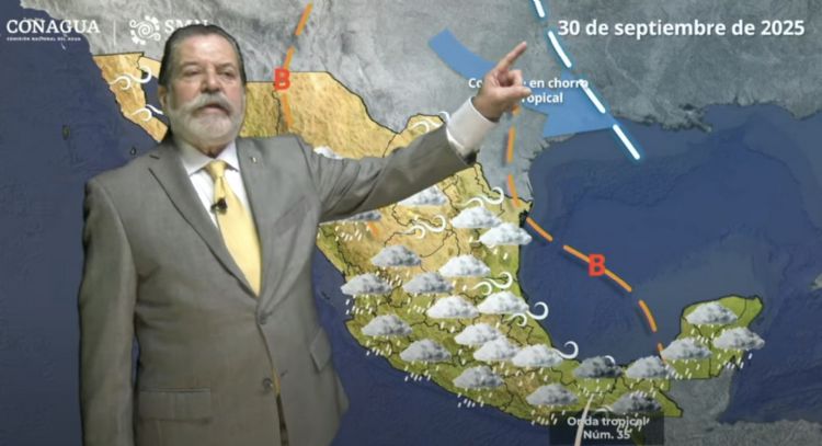Onda tropical 35 provocará chubascos y lluvias intensas el martes en los siguientes estados