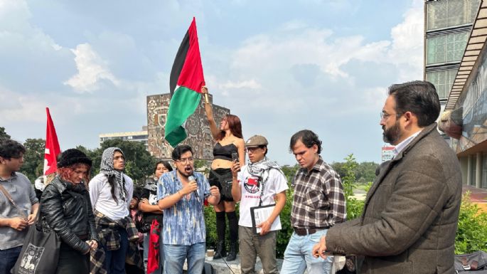 Marchan para exigir la salida de porros de la UNAM; un grupo vandaliza instalaciones