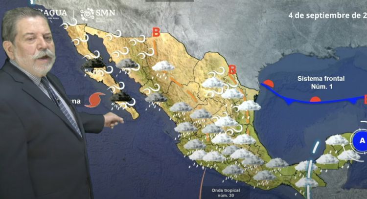 Lluvias torrenciales e intensas azotarán el jueves a estas entidades por el huracán Lorena