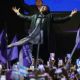 Vuelven a lanzar piedras a Milei en el cierre de campaña en Buenos Aires