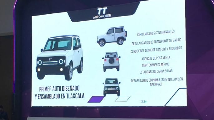 Presentan primer auto eléctrico “Totalmente Tlaxcalteca”; costará 100 mil pesos