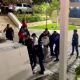 Reprimen manifestación contra nuevo magistrado del TSJ Campeche, acusado de violencia de género