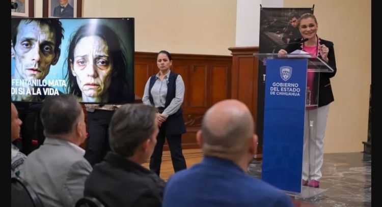 Gobernadora de Chihuahua lanza campaña contra consumo de fentanilo