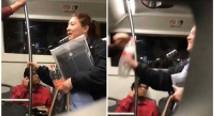 Lady Herpes: Mujer agrede a joven en transporte público por supuesto contagio (Video)