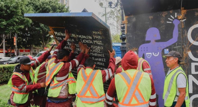 "Es un ataque directo": Antimonumenta sobre retiro de vallas en Glorieta de las Mujeres que Luchan