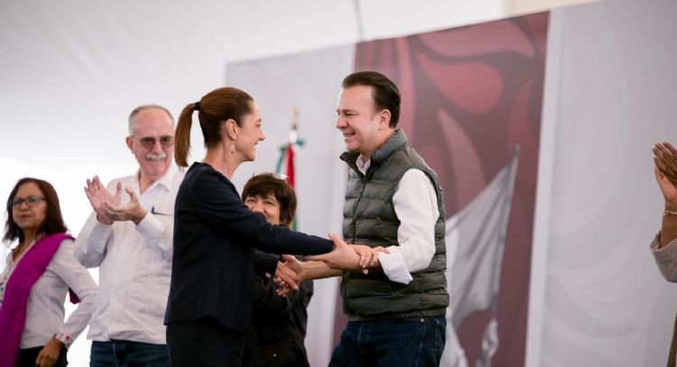 El gobernador priista de Durango da espaldarazo a Sheinbaum y se declara “Claudista”