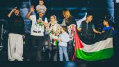 Foto ilustrativa de la nota titulada: Gobiernos solo reaccionan bajo presión: Residente protesta por Palestina en concierto del Zócalo