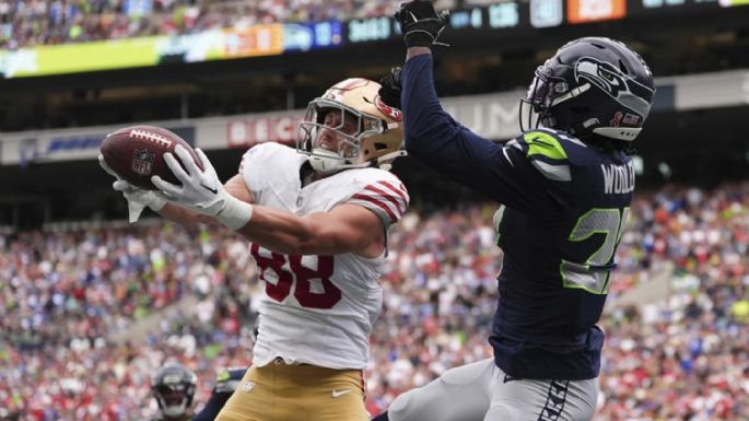 La recepción tardía de TD de Jake Tonges le da a los 49ers una victoria de 17-13 sobre los Seahawks