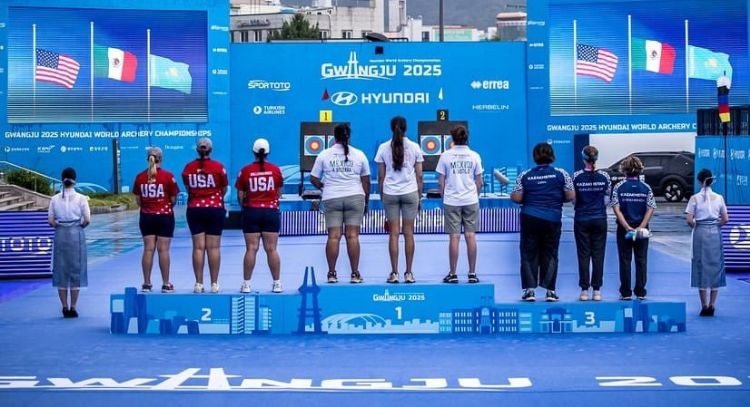 México gana medalla de oro por primera vez en Campeonato Mundial de Tiro con Arco (Video)