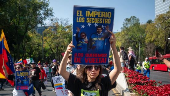 Marchan en CDMX para exigir liberación de Nicolás Maduro (Videos)