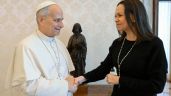 Foto ilustrativa de la nota titulada: El Papa León XIV se reúne con la líder de la oposición venezolana María Corina Machado