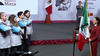 Sheinbaum abandera la selección mexicana que competirá en Milano-Cortina 2026 con escasos apoyos