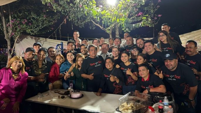 Cumpleaños de Félix Salgado reúne a autoridades electorales, altos funcionarios y titular de la ASE