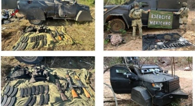 Choque armado en sierra sinaloense: cuatro civiles detenidos y dos vehículos “monstruo” asegurados