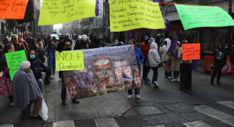 Bloquean la Corte para oponerse al proyecto que avala el desalojo de personas vulnerables