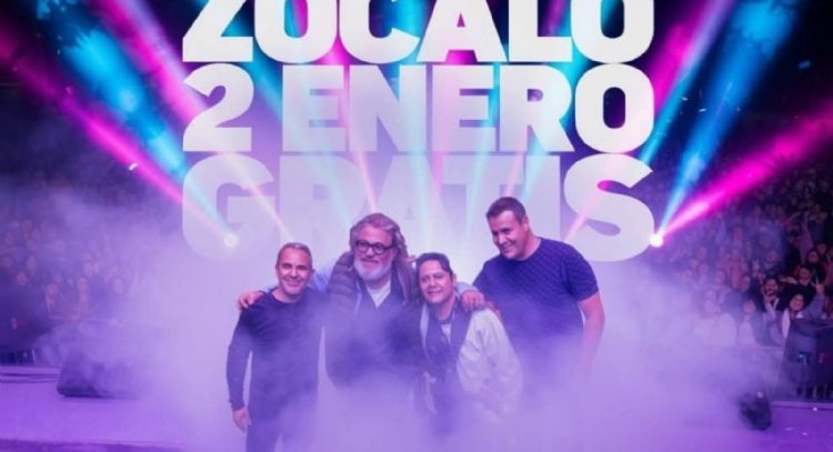 Los Amantes de Lola, Neptuna y La Barranca darán concierto gratis en el Zócalo capitalino