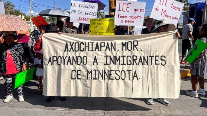 Axochiapan protesta por detenciones de migrantes en EU y expresa solidaridad a distancia (Video)
