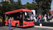 Foto ilustrativa de la nota titulada: Inauguran la ruta Quetzalcóatl de la Línea 4 del Metrobús; va de Reforma al AICM