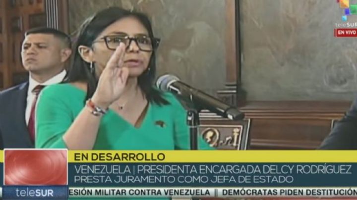 Delcy Rodríguez jura como presidenta encargada de Venezuela tras captura de EU a Maduro