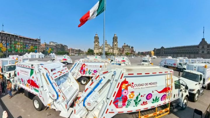 Gobierno de CDMX entregó 50 nuevos camiones de limpia; la flota costó alrededor de 200 mdp
