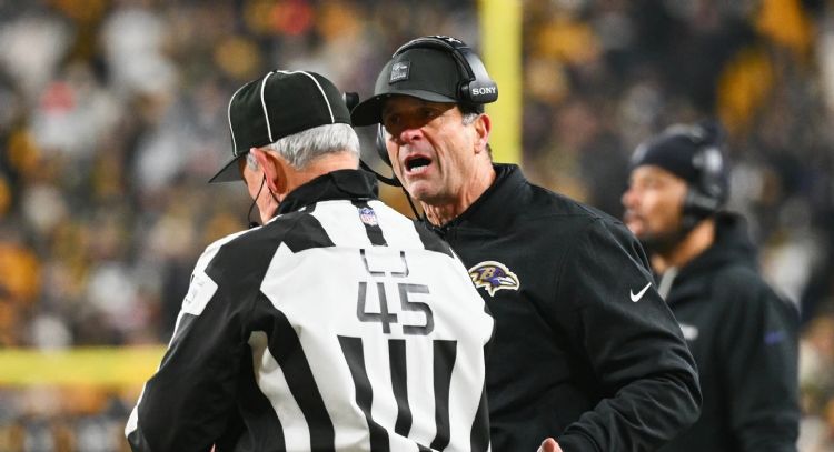 Los Baltimore Ravens despidieron al entrenador John Harbaugh tras la derrota contra Pittsburgh
