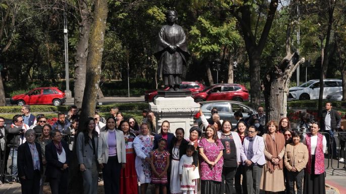“Justicia histórica”: Sheinbaum devela monumentos a mujeres indígenas