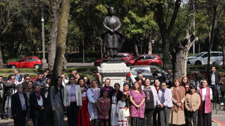 “Justicia histórica”: Sheinbaum devela monumentos a mujeres indígenas