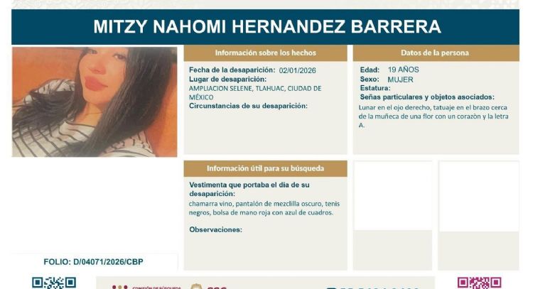 Con bloqueo en avenida Tláhuac, exigen localización de Mitzy Nahomi a una semana de su desaparición