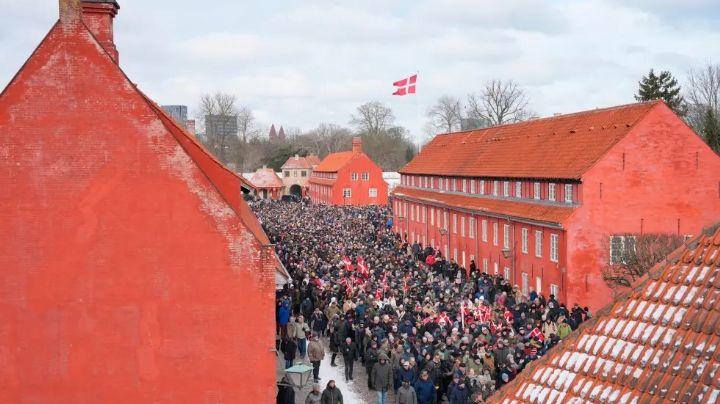 Veteranos de guerra daneses protestan frente a Embajada de EU por planes de Trump para Groenlandia