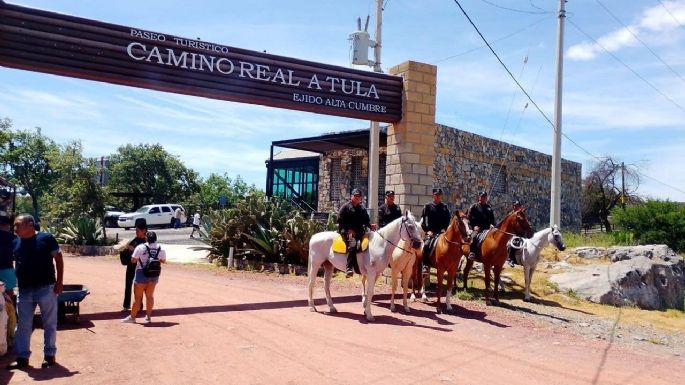 Con Agrupamiento Montado de la Guardia Estatal, SSPT refuerza seguridad en áreas rurales y naturales