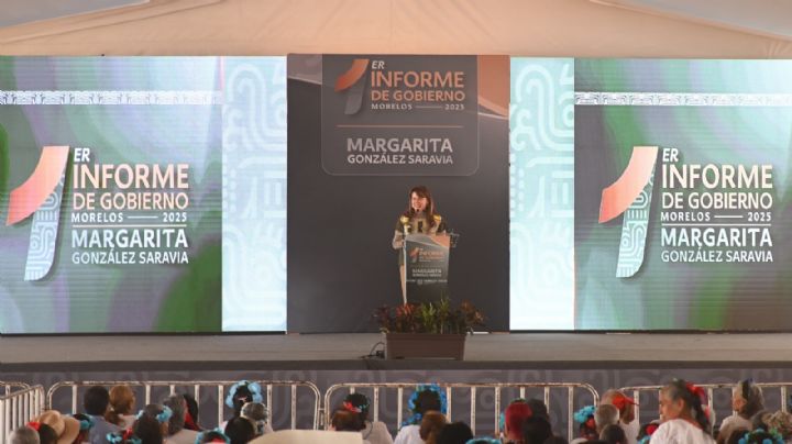 En primer informe, gobernadora morelense expone desorden institucional heredado de Cuauhtémoc Blanco