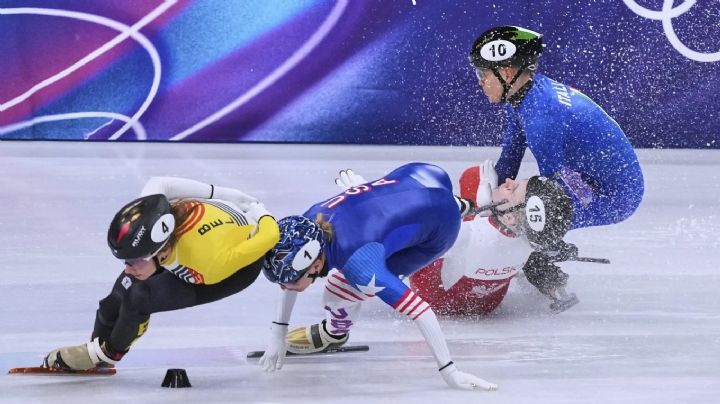 Kamila Sellier sufre cortada facial en patinaje de velocidad en los Juegos Olímpicos de Invierno (Video)