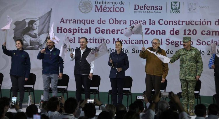 Reporta Durazo 35% de avance en construcción del Hospital del IMSS en San Luis Río Colorado