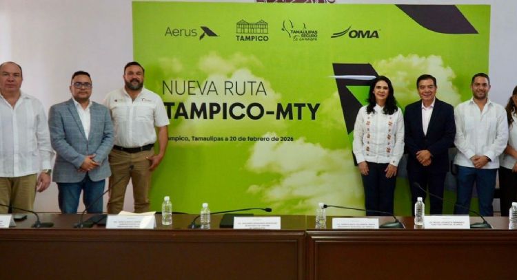 Despega Aerus nuevo vuelo Tampico-Monterrey: Sectur