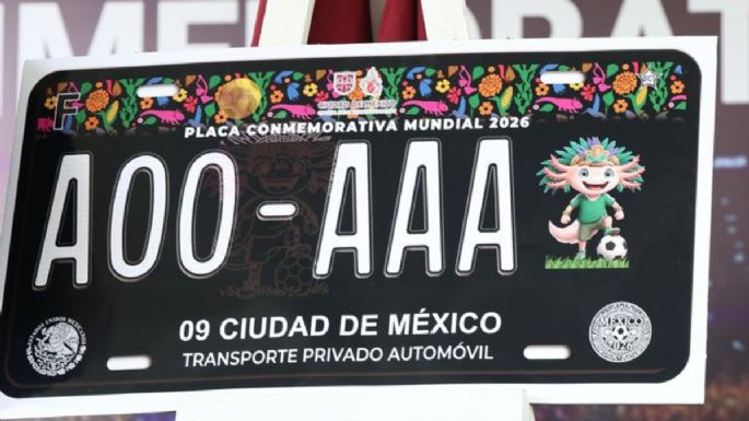 CDMX venderá 60 mil placas conmemorativas del Mundial; esto costarán