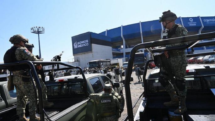 Militares y Guardia Nacional blindan el estadio Corregidora para juego de México ante Islandia