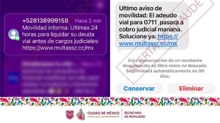 Cuidado con estos SMS sobre supuestos adeudos vehiculares: son un fraude