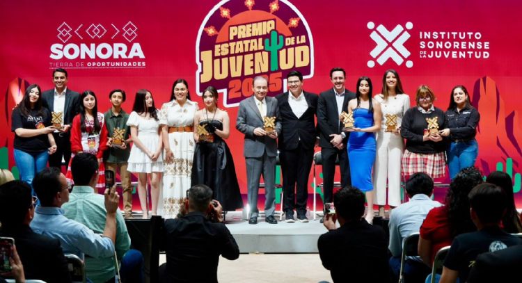 Durazo amplía el Premio Estatal de la Juventud: más jóvenes reconocidos y premio de 200 mil pesos