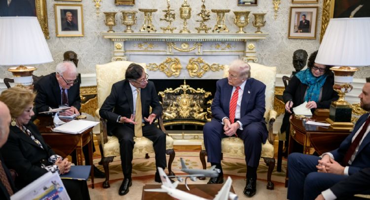 Trump califica de “muy buena reunión” la que sostuvo con Gustavo Petro en la Casa Blanca