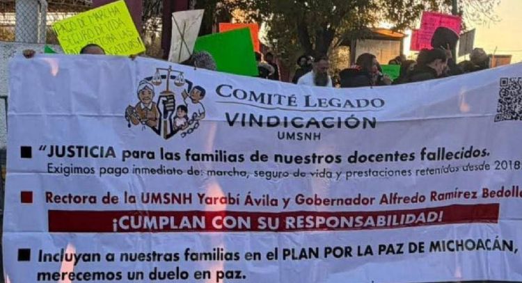 Deudos de pensionados de la UMSNH piden a Sheinbaum su intervención por falta de pagos desde 2018