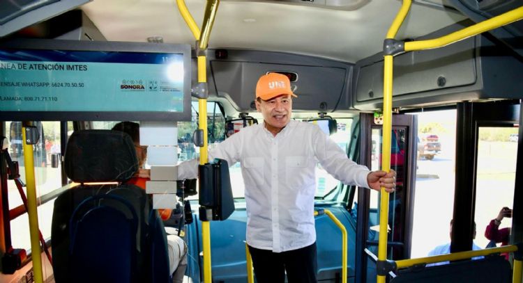 Con nueva tecnología y más unidades, Gobernador Durazo moderniza el transporte en Sonora