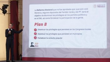 Sheinbaum presenta Plan B tras rechazo a la reforma electoral; va contra privilegios
