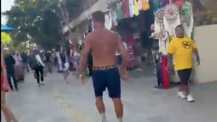 Tensión religiosa en Playa del Carmen: turista confronta a judío que manifestaba su fe (Video)