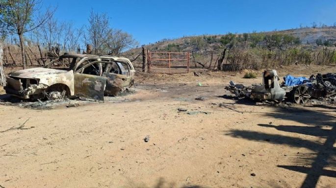 Ataque con drones deja un muerto y dos vehículos calcinados en Culiacán