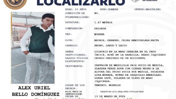 Comunidad indígena de Cuentepec busca a menor de 15 años desaparecido